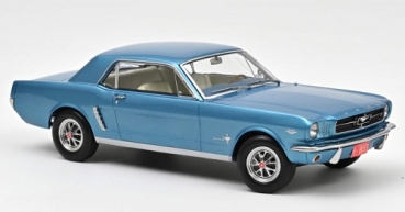 182800 Ford Mustang Coupe 1965 Twilight Turquoise metallic 1:18